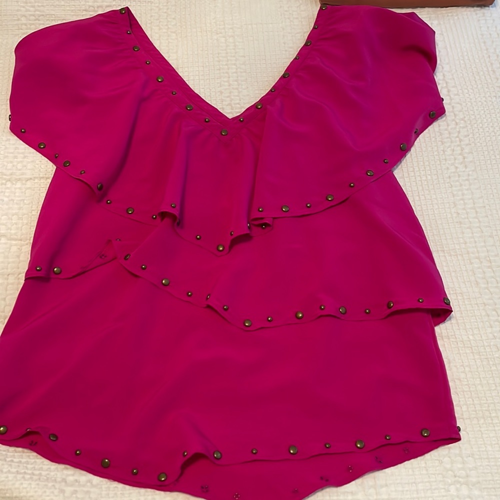 Great studded blouse!